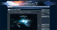 Desktop Screenshot of cosmicsupremacy.com